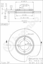 BREMBO 08164310 - DISCO FRENO