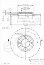 BREMBO 08165920 - DISCO DE FRENO