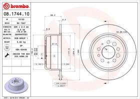 BREMBO 08174410 - DISCO DE FRENO