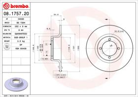 BREMBO 08175720 - DISCO DE FRENO