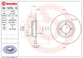 BREMBO 08197610 - DISCO DE FRENO