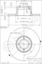 BREMBO 08198010 - DISCO FRENO