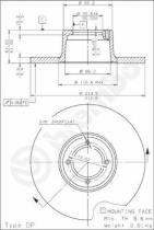 BREMBO 08198020 - DISCO FRENO