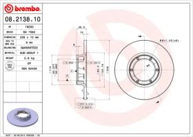 BREMBO 08213810 - DISCO DE FRENO