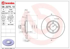 BREMBO 08227510 - DISCO DE FRENO