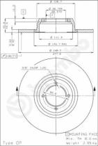 BREMBO 08246210 - DISCO DE FRENO