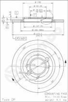 BREMBO 08246720 - DISCO DE FRENO