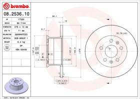 BREMBO 08253610 - DISCO DE FRENO