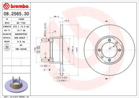 BREMBO 08256530 - DISCO DE FRENO