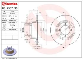 BREMBO 08256730 - DISCO DE FRENO