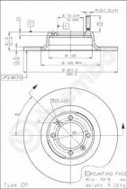 BREMBO 08256910 - DISCO DE FRENO