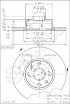 BREMBO 08259710 - DISCO DE FRENO