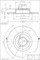 BREMBO 08261510 - DISCO DE FRENO