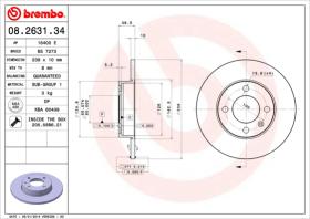 BREMBO 08263134 - DISCO DE FRENO