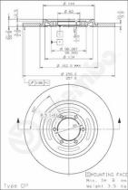 BREMBO 08279310 - DISCO FRENO