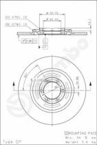 BREMBO 08279320 - DISCO FRENO