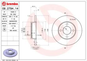 BREMBO 08279414 - DISCO DE FRENO