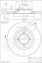 BREMBO 08279610 - DISCO DE FRENO