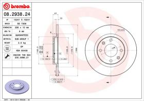 BREMBO 08293824 - DISCO DE FRENO