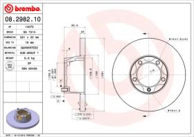 BREMBO 08298210 - DISCO DE FRENO