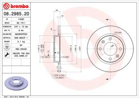 BREMBO 08298520 - DISCO DE FRENO