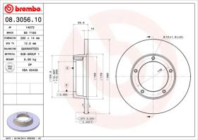 BREMBO 08305610 - DISCO DE FRENO