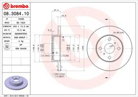 BREMBO 08308410 - DISCO DE FRENO