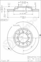 BREMBO 08310910 - DISCO FRENO