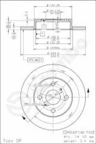 BREMBO 08311010 - DISCO FRENO