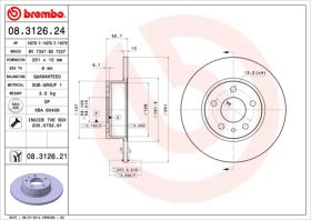 BREMBO 08312624 - DISCO DE FRENO