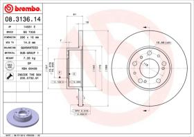 BREMBO 08313614 - DISCO DE FRENO