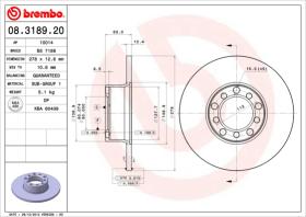 BREMBO 08318920 - DISCO DE FRENO