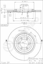 BREMBO 08321010 - DISCO DE FRENO