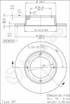 BREMBO 08328210 - DISCO DE FRENO