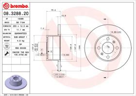 BREMBO 08328820 - DISCO DE FRENO