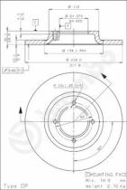 BREMBO 08337210 - DISCO DE FRENO