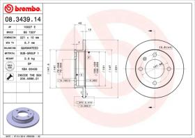 BREMBO 08343914 - DISCO DE FRENO