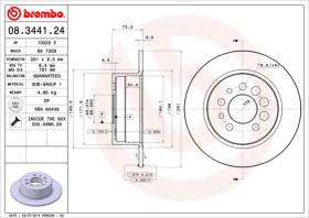 BREMBO 08344124 - DISCO DE FRENO