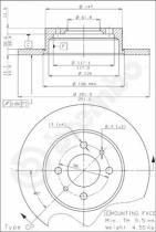 BREMBO 08344910 - DISCO DE FRENO