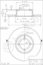 BREMBO 08351810 - DISCO DE FRENO