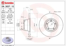 BREMBO 08363710 - DISCO DE FRENO