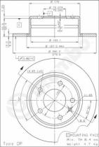 BREMBO 08371310 - DISCO DE FRENO