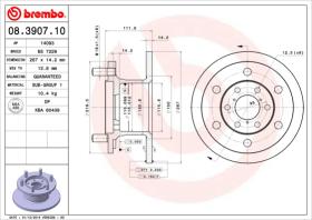 BREMBO 08390710 - DISCO DE FRENO