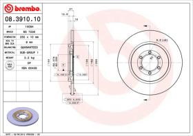 BREMBO 08391010 - DISCO DE FRENO