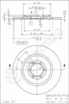 BREMBO 08391020 - DISCO DE FRENO