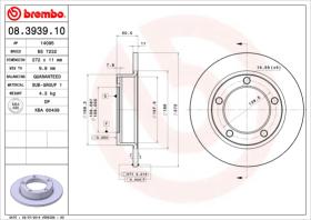 BREMBO 08393910 - DISCO DE FRENO