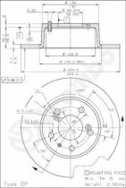 BREMBO 08395310 - DISCO DE FRENO