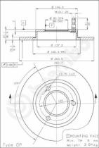 BREMBO 08396210 - DISCO DE FRENO