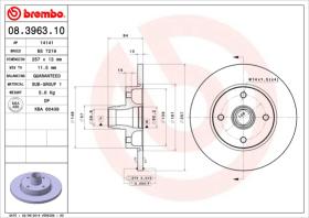 BREMBO 08396310 - DISCO FRENO