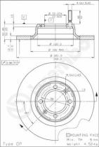 BREMBO 08407010 - DISCO DE FRENO